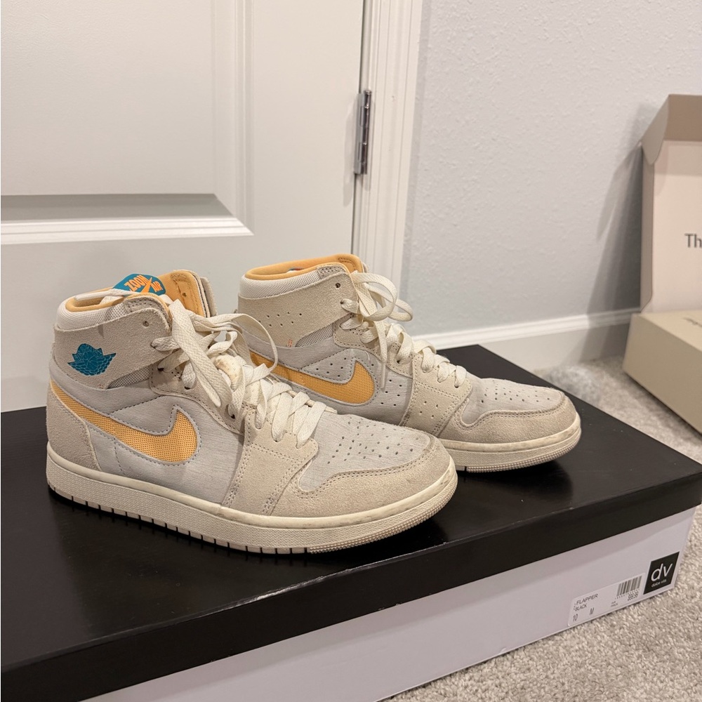 Nike Air Jordan 1 High zoom Light Orewood Brown & Bright Citrus
